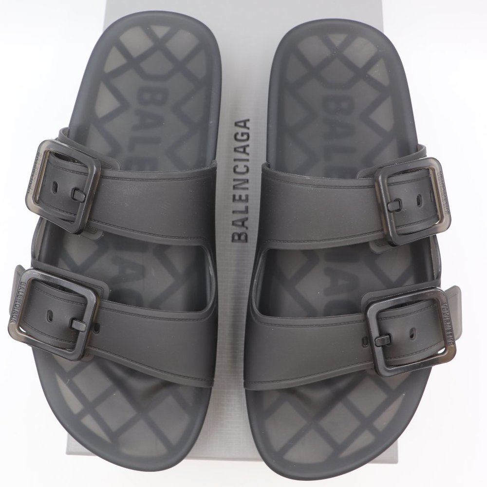 NIB Balenciaga Mallorca Platform Buckle Platform Sandals - Picture 3 of 16